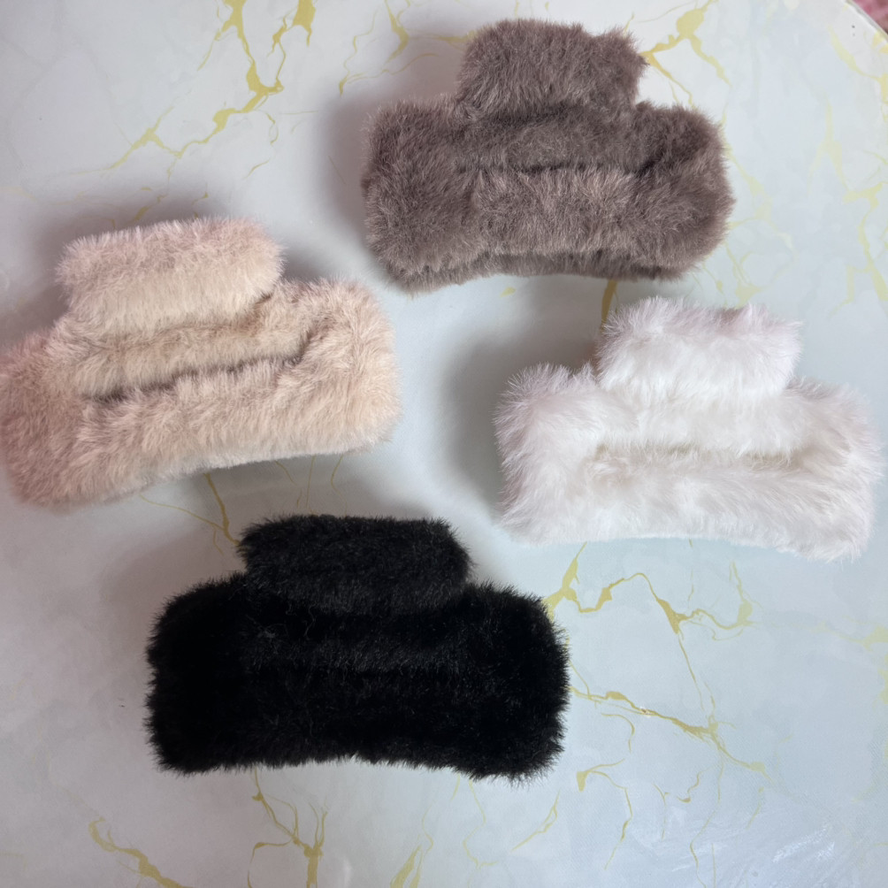 Пухнасті квадратні крабики на волосся, фото 1