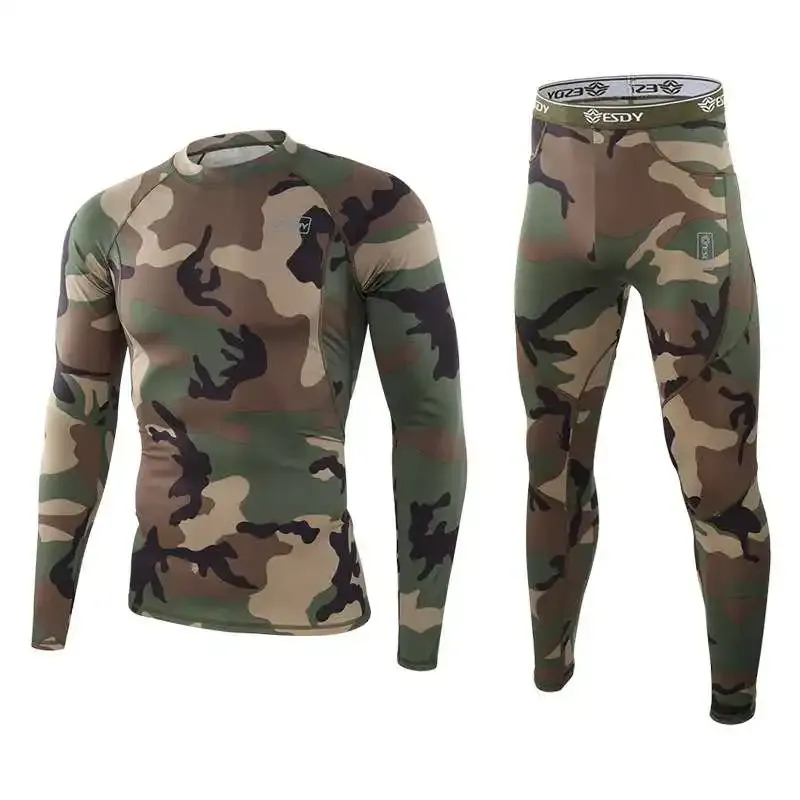 Армійський комплект термобілизни ESDY Tactical Thermal Мультикам Витримує температуру від -10°C до -15°C, фото 1