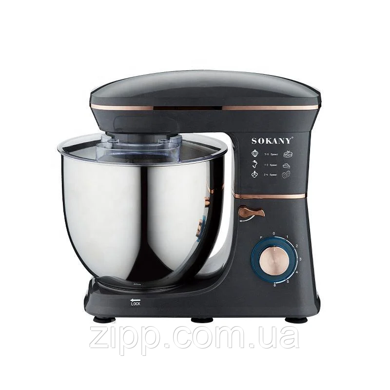Міксер планетарний Sokany SK-05001 2000 Вт стаціонарний, фото 1