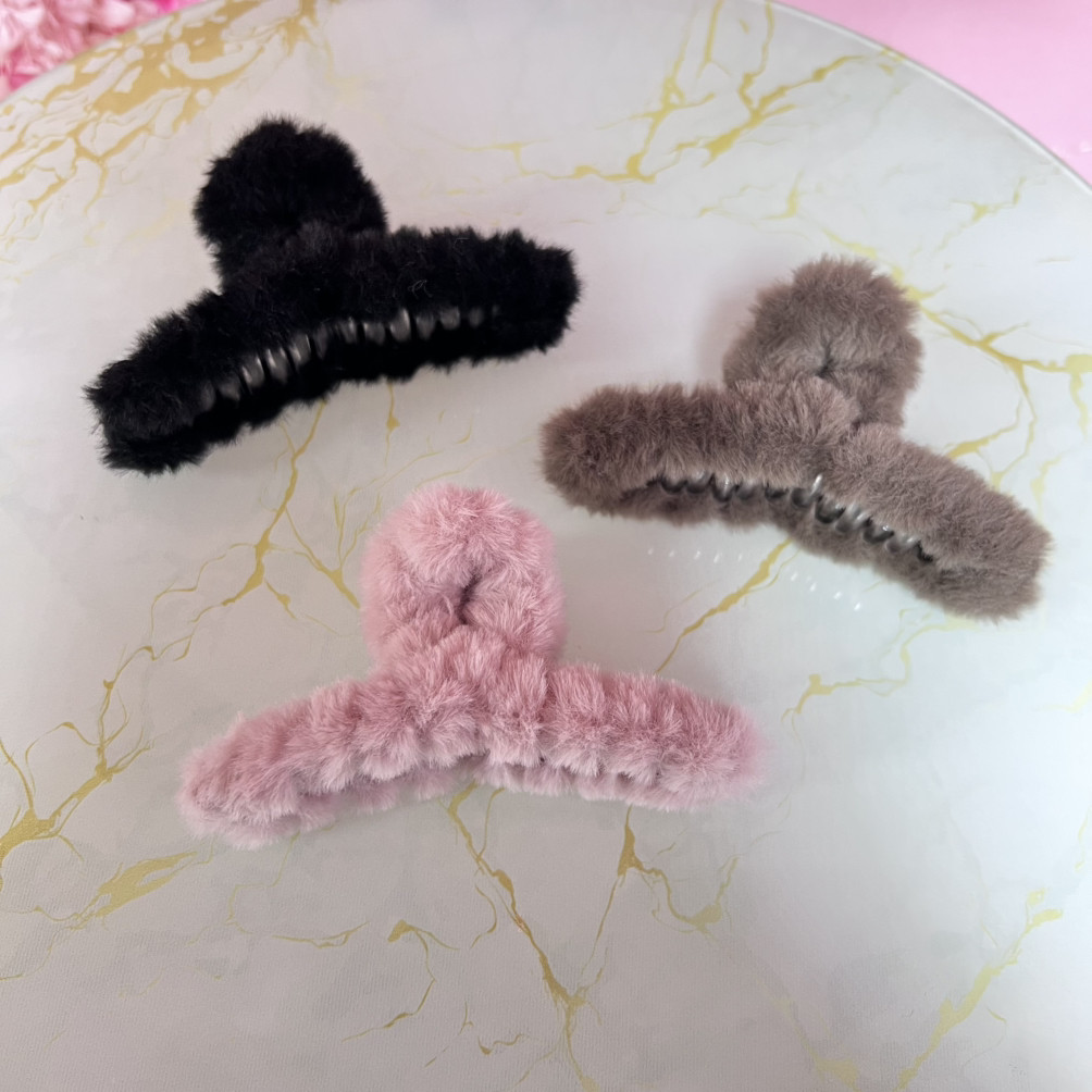 Плюшевий крабик для волосся, фото 1