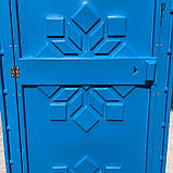 Душова кабіна вулична пластикова Техпром, вуличний літній душ для дачі Синій, фото 7