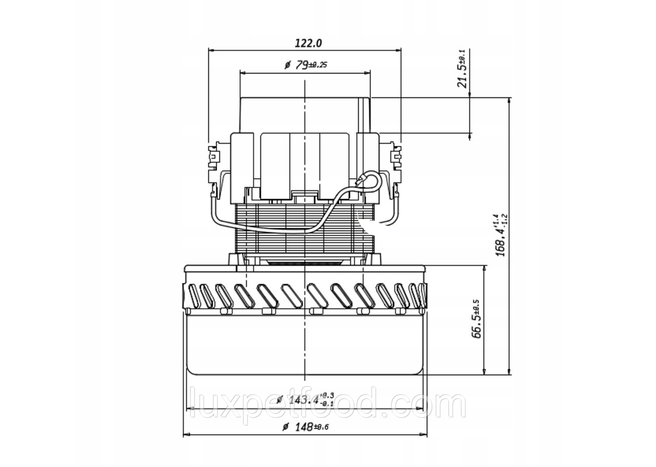 Турбіна мотор Karcher PUZZI 100 200 NT 360, 65/2 700 1200W