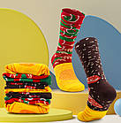 Подарунковий набір шкарпеток "Гамбургер" 3 пари. Подарунковий бокс із тематичними шкарпетками "Гамбургер", фото 6