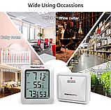 Термогігрометр ThermoPro TP60C (-20 ~ +70°C; 10~99%; ±1.1°C; ±3%) з віддаленим датчиком T° та RH% до 150 м, фото 5
