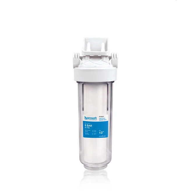 Колба фільтра попереднього очищення Ecosoft 1\2" прозора без коробки, без картриджа