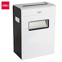 Знищувач документів, шредер Deli 9921, 6 аркушів, 16л. Секретність - Р4. Перехрестна різка (3х16)