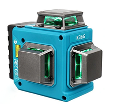 Лазерний нівелір для будівництва KEZERS Cross Line Green 3D