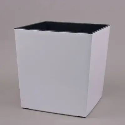 Горщик пластмасовий JUKA з вкладом білий 25х25см