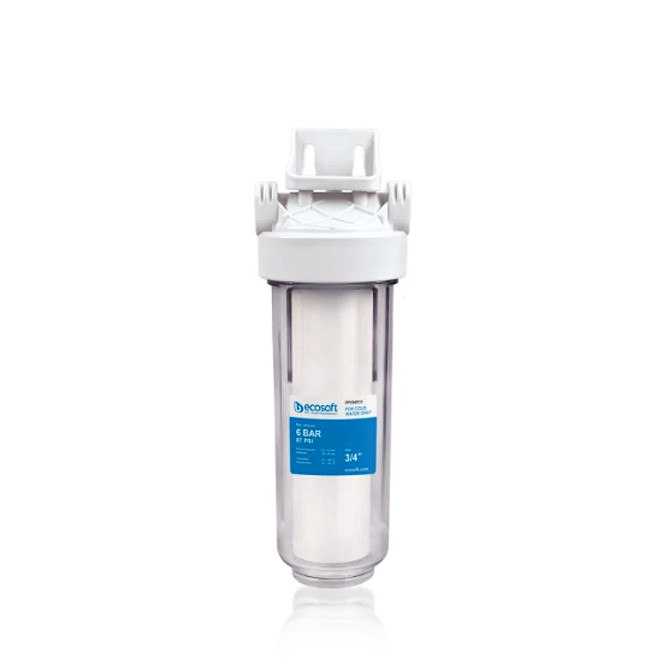 Колба фільтра попереднього очищення Ecosoft 3\4" прозора без коробки, без картриджа