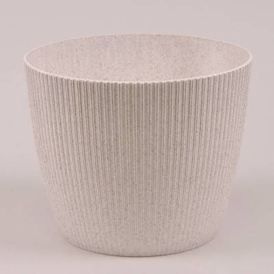 Горщик пластмасовий MAGNOLIA JUMPER ECO білий 22см