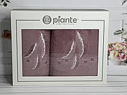 Набір махрових рушників 50*90 і 70*140 TM Piante Home Туреччина pero murdum колір бузкоовий