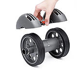 Фітнес тренажер із двома колесами Power Stretch Roller Ефективний тренажер для зміцнення м'язів, фото 2