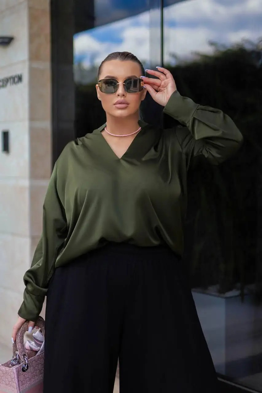 Неймовірна сорочка, тканина "Шовк Армані" 48, 50, 52, 54, 56, 58, 60 розмір 48