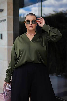 Неймовірна сорочка, тканина "Шовк Армані" 48, 50, 52, 54, 56, 58, 60 розмір 48, фото 1