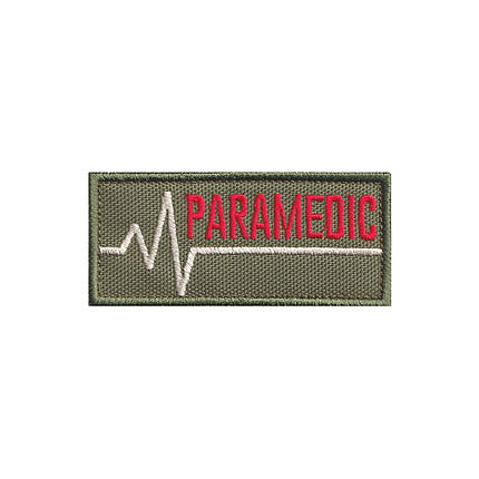 Вишитий шеврон "PARAMEDIC" на липучці, фото 1