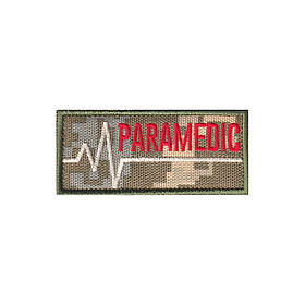 Вишитий патч  шеврон "PARAMEDIC" на липучці