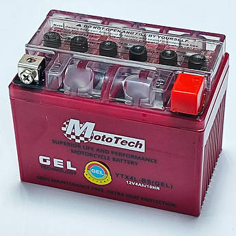 Акумулятор АКБ 4А YTX4L-BS(GEL) 12V4Ah/10HR Mototech 2025 рік
