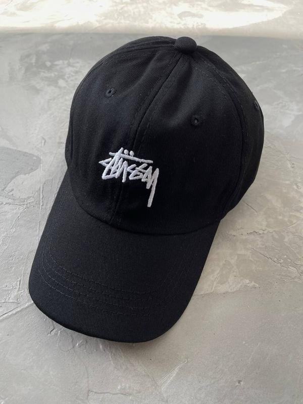 Кепка-бейсболка коттонова “Stussy” чорна, фото 1
