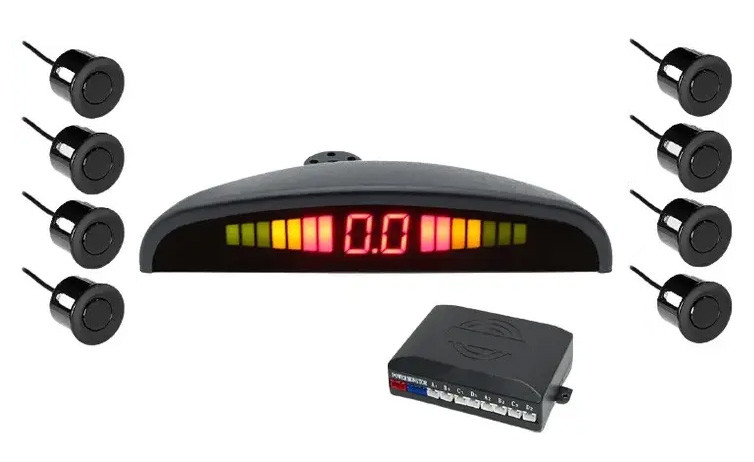 Парктронік 8 датчиків Car Radar parking, Паркувальна система парктронік 8 датчиків паркінгу, фото 1