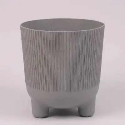 Горщик пластмасовий ARIA JUMPER ECO сірий 14см