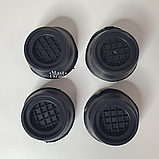 Підставки антивібраційні для пральної машини і сушарки 4 шт, протиковзні ніжки на присосках під техніку Чорні, SP-01, фото 4