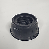 Підставки антивібраційні для пральної машини і сушарки 4 шт, протиковзні ніжки на присосках під техніку Чорні, SP-01, фото 5