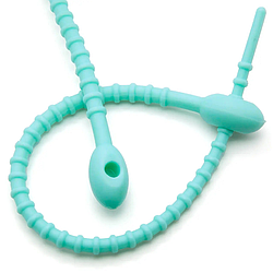 Стяжка силіконова Пуголовок 20 см Бірюзовий