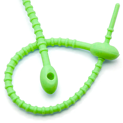 Стяжка силіконова Пуголовок 20 см Салатовий