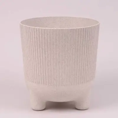 Горщик пластмасовий ARIA JUMPER ECO білий 16см