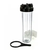 Колба Вig Вlue Аквакут 20х4 ключ, кріплення (Прозора), фото 2