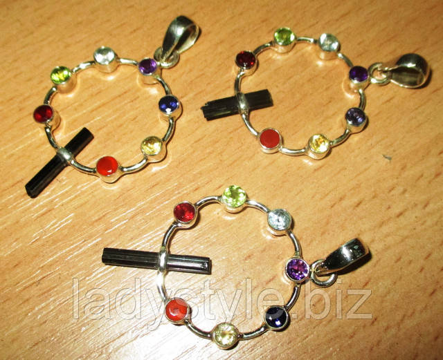 Кулон "Чакра" с зеленым турмалином от студии LadyStyle.Biz серебряное кольцо перстень купить студия леди стиль турмалин рубеллит