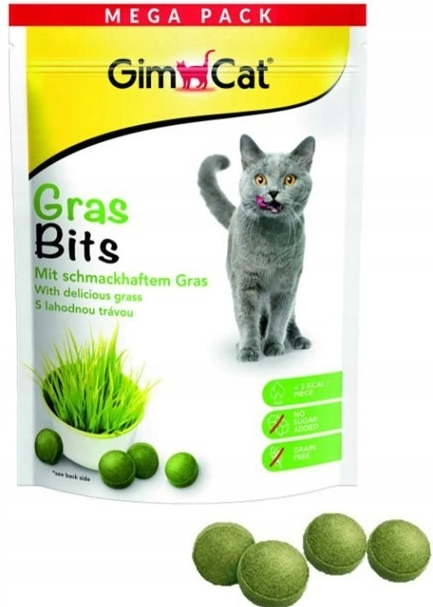 GimCat GrasBits трав'яні кульки  для кішок 425 г (800 шт.)