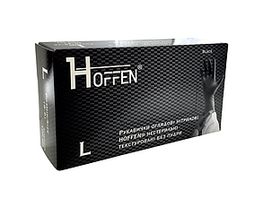 Нітрилові рукавички чорні Хофен L