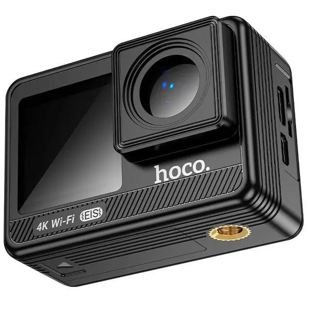 Водонепроникна спортивна цифрова екшн-камера стабілізація Anti-Shake, Wi Fi HOCO DV102 4K Чорна