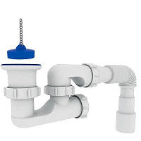 Сифон для душового пддону з ревізією та випуском Zerix