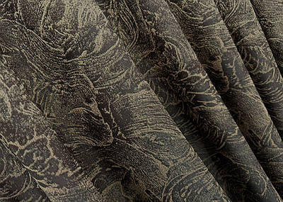 Шторна тканина жакард "Fantasy". Колір венге з бежевим. Код 1632ш