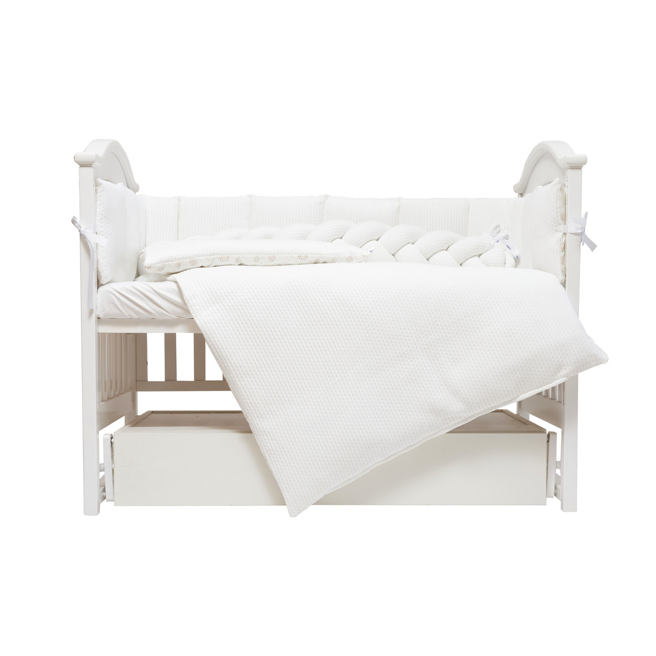 Постільний комплект 7 ел Twins Cotton white