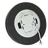 Світильник світлодіодний накладний МОТОКО Gloria круг 48Вт 4000К IP40 чорний, фото 2