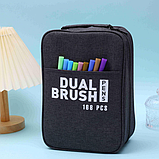 Набір двосторонніх маркерів на водній основі Dual Brush Pens 168 шт Набір маркерів-лінерів та маркерів-кистей, фото 2