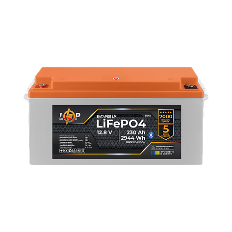 Акумулятор LP LiFePO4 12,8V - 230 Ah (2944Wh) (BMS 100A/100А) пластик Smart BT, фото 1