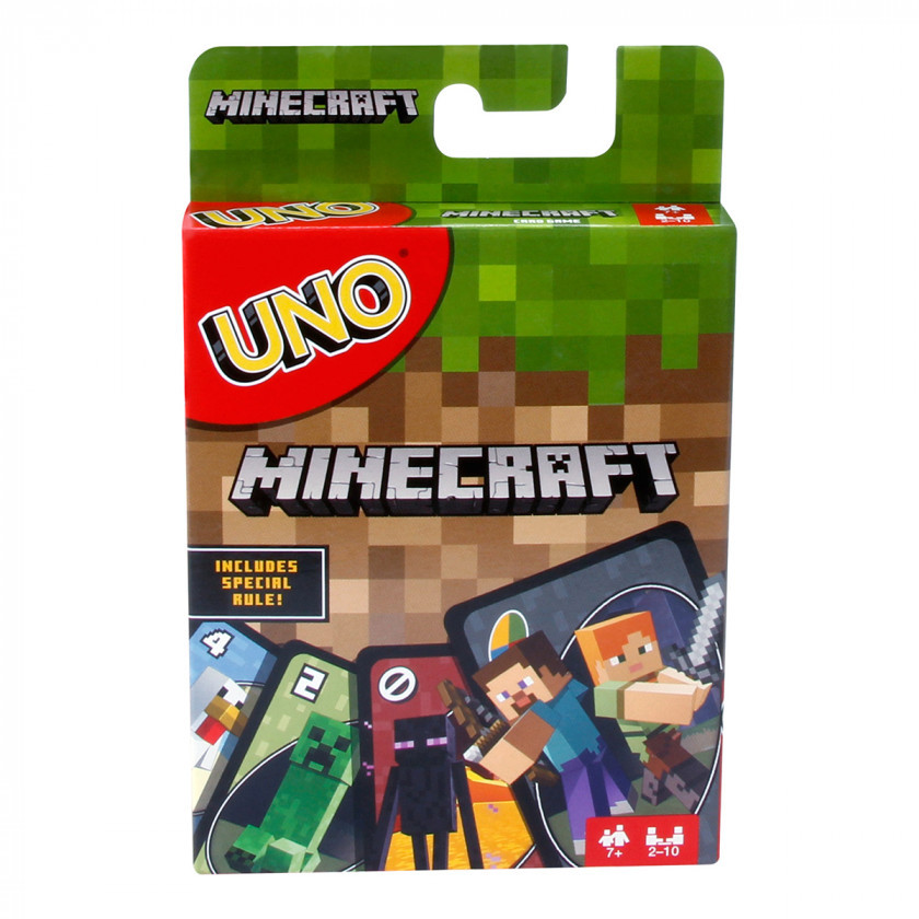Настільна гра Mattel UNO Minecraft 112 карт