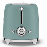Матовий тостер із двома відділеннями Smeg TSF01EGMEU дизайнерський тостер із піддоном для крихт, фото 4