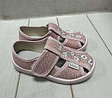 Дитячі тапочки на дівчинку текстильні Waldi Машадля садка рожеві 25-30, фото 3