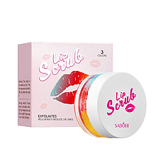 Скраб для губ SADOER Tri-Color 20 г