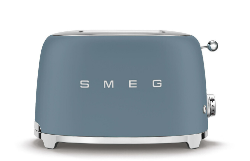 Матовий тостер із двома відділеннями Smeg TSF01SBMEU дизайнерський тостер із піддоном для крихт