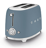 Матовий тостер із двома відділеннями Smeg TSF01SBMEU дизайнерський тостер із піддоном для крихт, фото 2