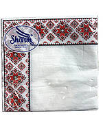 Паперові серветки до столу Sharm 33х33 двохшарові 20шт Вишиванка