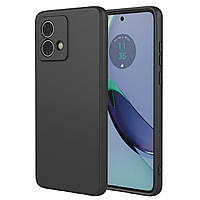 Чохол Fiji Full Soft Premium для Motorola G84 (XT2347) протиударний бампер з мікрофіброю Black