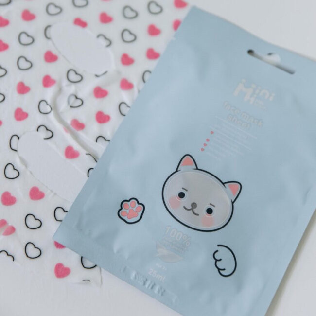 MiniMi Тканинна маска для обличчя "Йогурт", фото 1