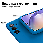 Чохол Silicone case Camera Protective для Xiaomi Redmi 12 (16) синій Blue, фото 6